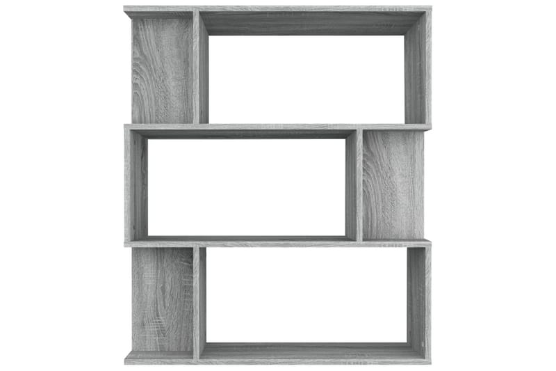 beBasic Bokhylla/Rumsavdelare grå sonoma-ek 80x24x96 cm - Förvaring - Hyllor - Bokhylla