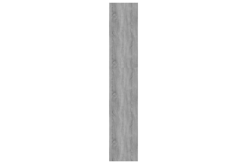 beBasic Bokhylla/Rumsavdelare grå  sonoma-ek 80x30x166 cm spånskiva - Förvaring - Hyllor - Bokhylla