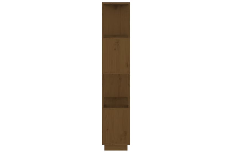 beBasic Bokhylla/rumsavdelare honungsbrun 51x25x132cm massiv furu - Förvaring - Hyllor - Bokhylla