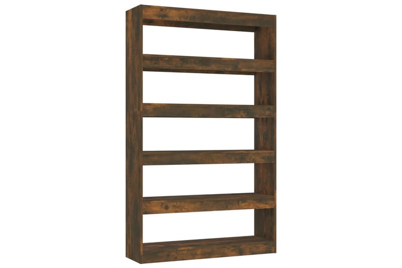 beBasic Bokhylla/Rumsavdelare rökfärgad ek 100x30x166 cm - Förvaring - Hyllor - Bokhylla