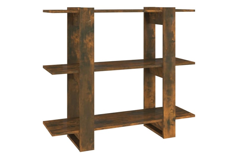 beBasic Bokhylla/Rumsavdelare rökfärgad ek 100x30x87 cm - Förvaring - Hyllor - Bokhylla