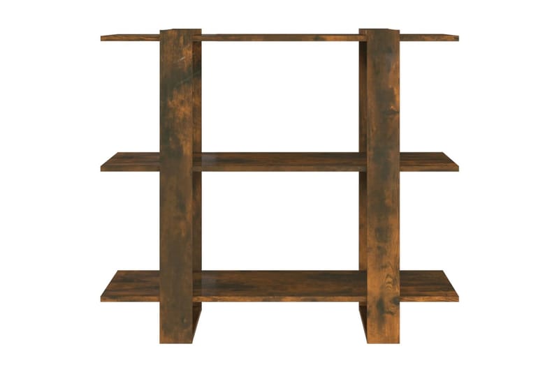 beBasic Bokhylla/Rumsavdelare rökfärgad ek 100x30x87 cm - Förvaring - Hyllor - Bokhylla