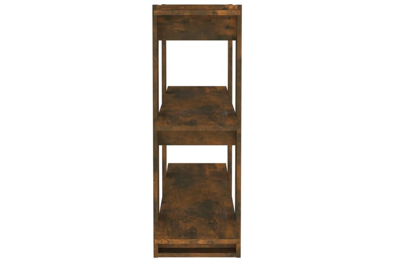 beBasic Bokhylla/Rumsavdelare rökfärgad ek 100x30x87 cm - Förvaring - Hyllor - Bokhylla