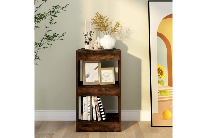 beBasic Bokhylla/rumsavdelare rökfärgad ek 40x30x72 cm - Förvaring - Hyllor - Bokhylla