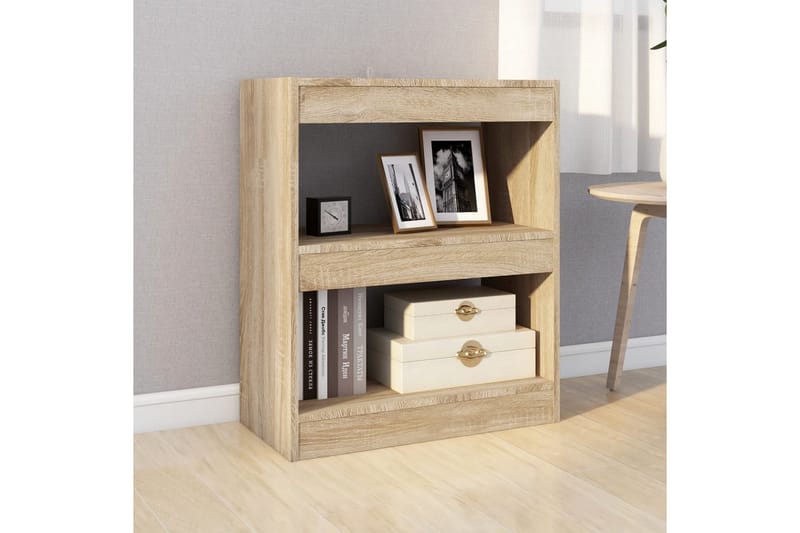 beBasic Bokhylla/rumsavdelare sonoma-ek 60x30x72 cm - Förvaring - Hyllor - Bokhylla