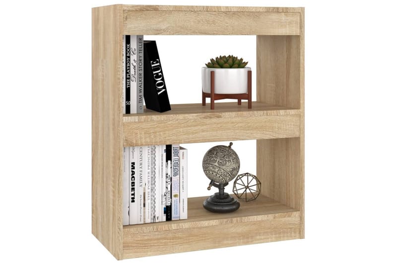 beBasic Bokhylla/rumsavdelare sonoma-ek 60x30x72 cm - Förvaring - Hyllor - Bokhylla