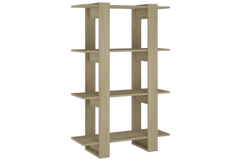 beBasic Bokhylla/rumsavdelare sonoma-ek 80x30x123,5 cm - Förvaring - Hyllor - Bokhylla