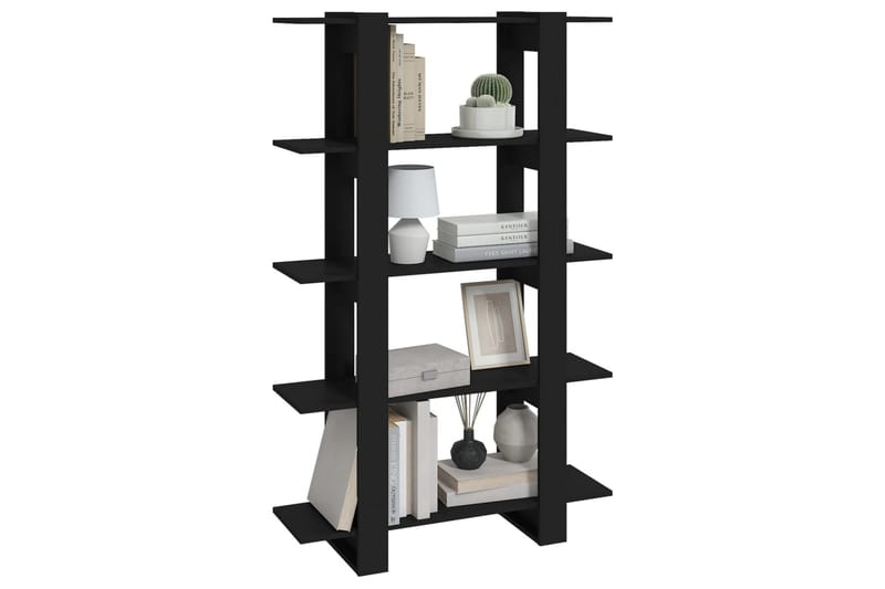 beBasic Bokhylla/rumsavdelare svart 100x30x160 cm - Förvaring - Hyllor - Bokhylla