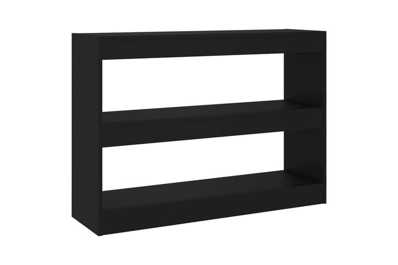 beBasic Bokhylla/Rumsavdelare svart 100x30x72 cm - Förvaring - Hyllor - Bokhylla