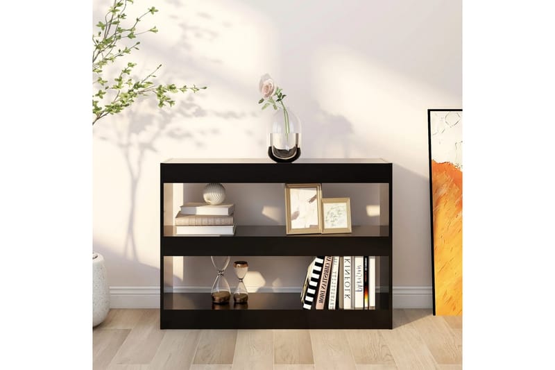 beBasic Bokhylla/Rumsavdelare svart 100x30x72 cm - Förvaring - Hyllor - Bokhylla