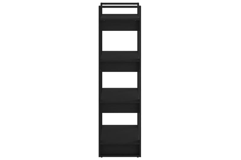 beBasic Bokhylla/Rumsavdelare svart 60x35x125 cm massiv furu - Förvaring - Hyllor - Bokhylla