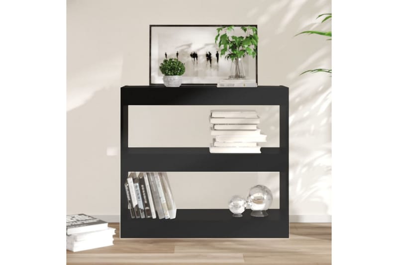 beBasic Bokhylla/Rumsavdelare svart 80x30x72 cm - Förvaring - Hyllor - Bokhylla