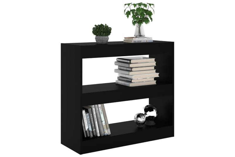 beBasic Bokhylla/Rumsavdelare svart 80x30x72 cm - Förvaring - Hyllor - Bokhylla