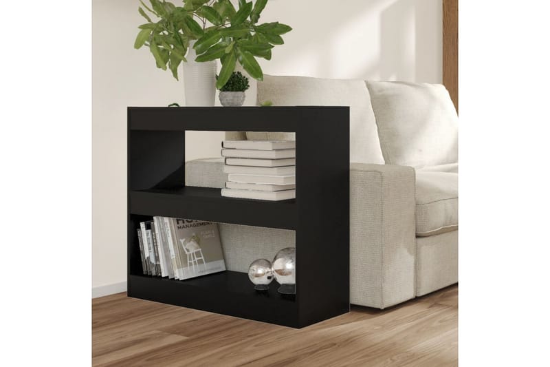 beBasic Bokhylla/Rumsavdelare svart 80x30x72 cm - Förvaring - Hyllor - Bokhylla