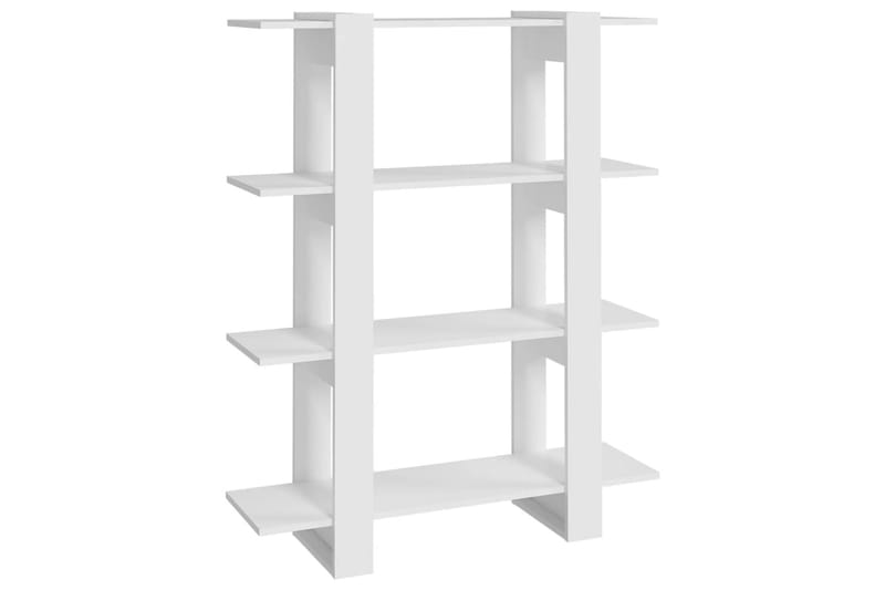 beBasic Bokhylla/rumsavdelare vit 100x30x123,5 cm - Förvaring - Hyllor - Bokhylla