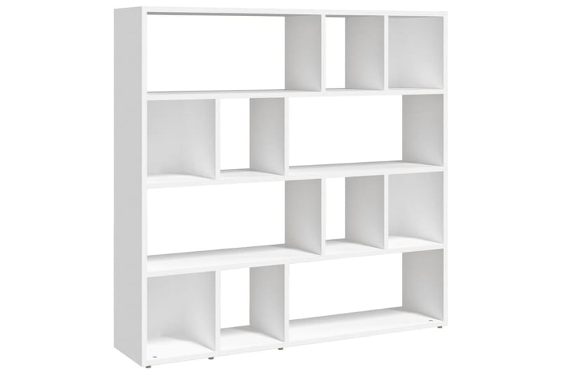 beBasic Bokhylla/Rumsavdelare vit 105x24x102 cm - Förvaring - Hyllor - Bokhylla