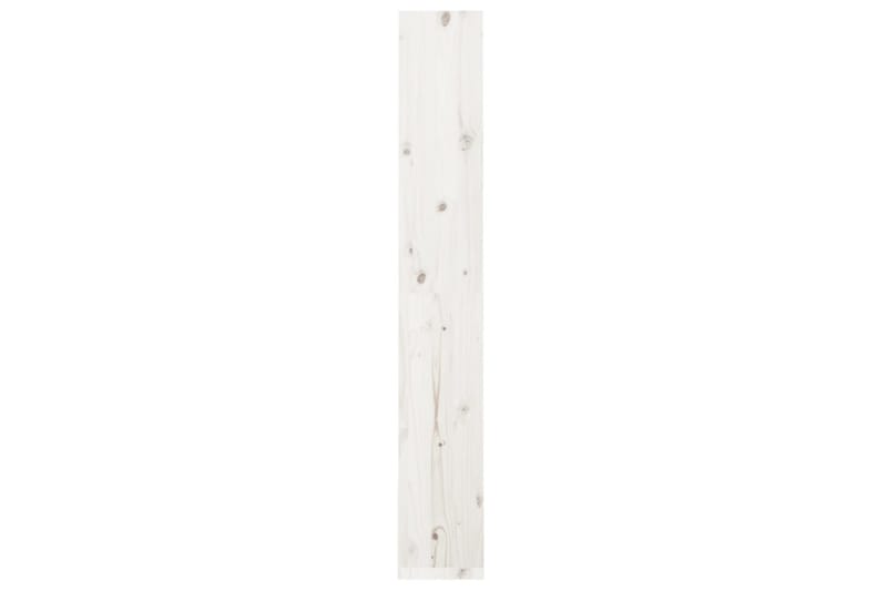 beBasic Bokhylla/rumsavdelare vit 60x30x199,5 cm massiv furu - Förvaring - Hyllor - Bokhylla