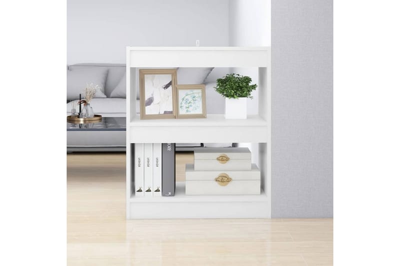 beBasic Bokhylla/Rumsavdelare vit 60x30x72 cm - Förvaring - Hyllor - Bokhylla