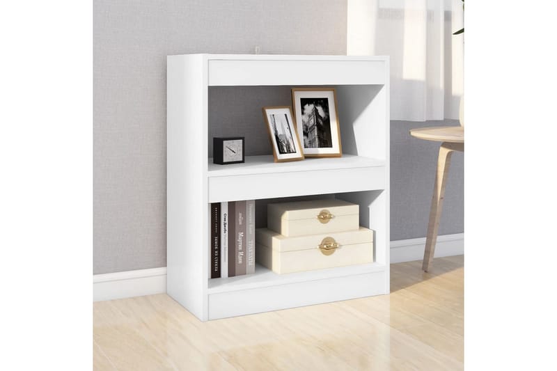 beBasic Bokhylla/Rumsavdelare vit 60x30x72 cm - Förvaring - Hyllor - Bokhylla