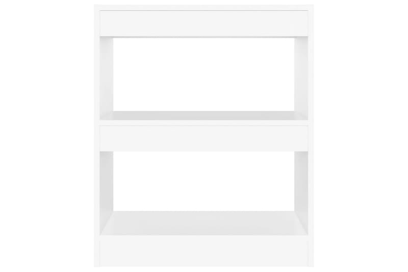 beBasic Bokhylla/Rumsavdelare vit 60x30x72 cm - Förvaring - Hyllor - Bokhylla