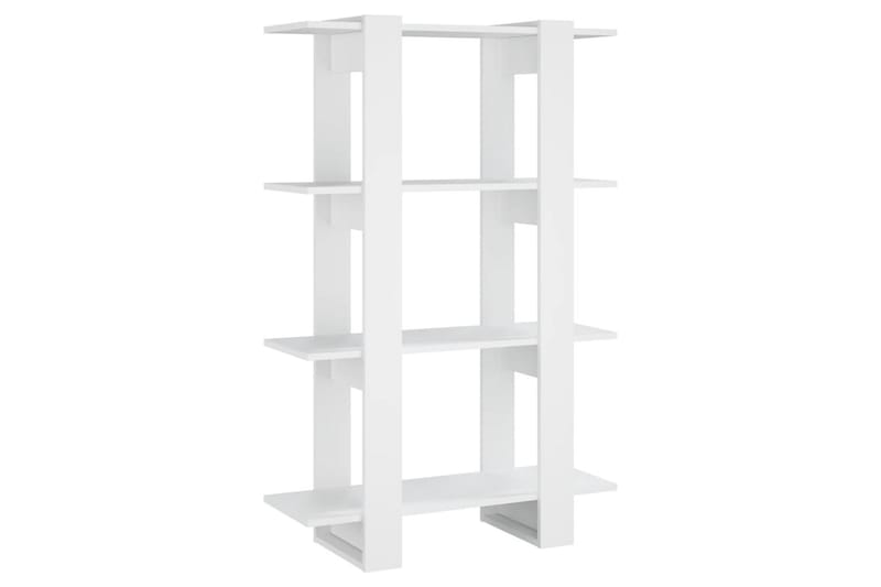 beBasic Bokhylla/Rumsavdelare vit 80x30x123,5 cm - Förvaring - Hyllor - Bokhylla