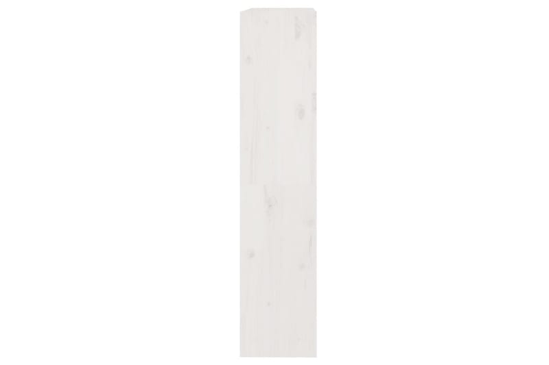 beBasic Bokhylla/rumsavdelare vit 80x30x135,5 cm massiv furu - Förvaring - Hyllor - Bokhylla