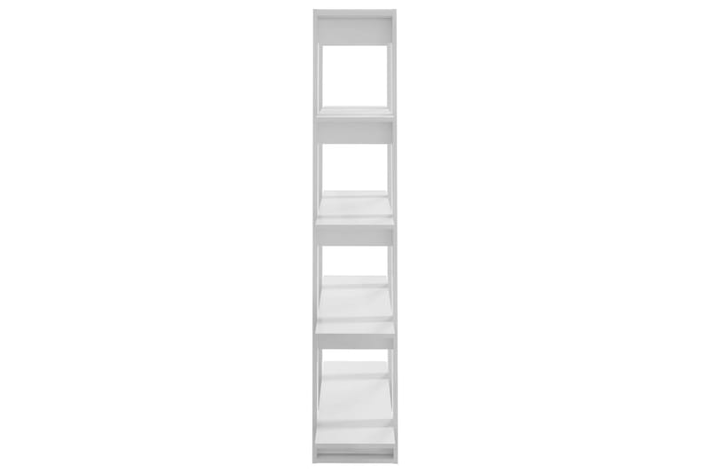 beBasic Bokhylla/rumsavdelare vit högglans 100x30x160 cm - Förvaring - Hyllor - Bokhylla