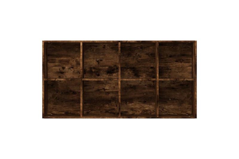 beBasic Bokhylla/skänk rökfärgad ek 66x30x130 cm konstruerat trä - Förvaring - Hyllor - Bokhylla