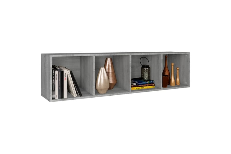 beBasic Bokhylla/tv-bänk Grå sonoma 36x30x143 cm konstruerat trä - Förvaring - Hyllor - Bokhylla