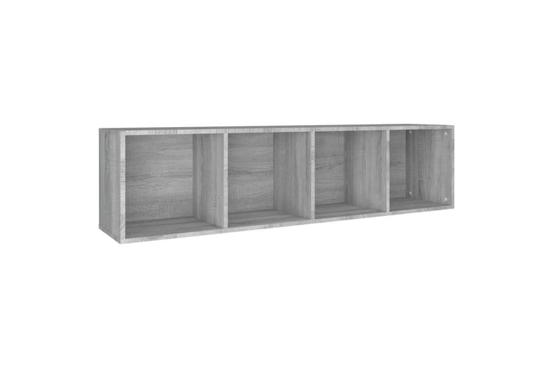 beBasic Bokhylla/tv-bänk Grå sonoma 36x30x143 cm konstruerat trä - Förvaring - Hyllor - Bokhylla