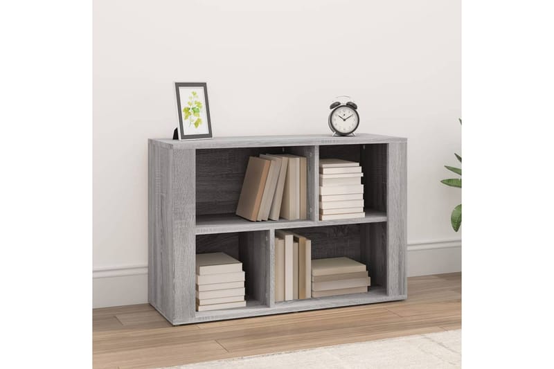 beBasic Förvaringshylla grå sonoma 80x30x54 cm konstruerat trä - Förvaring - Hyllor - Bokhylla