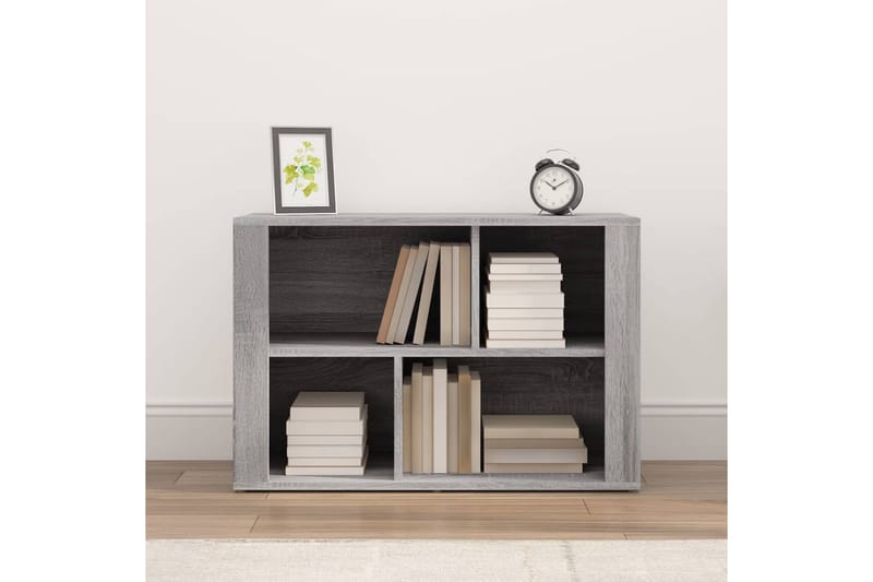 beBasic Förvaringshylla grå sonoma 80x30x54 cm konstruerat trä - Förvaring - Hyllor - Bokhylla