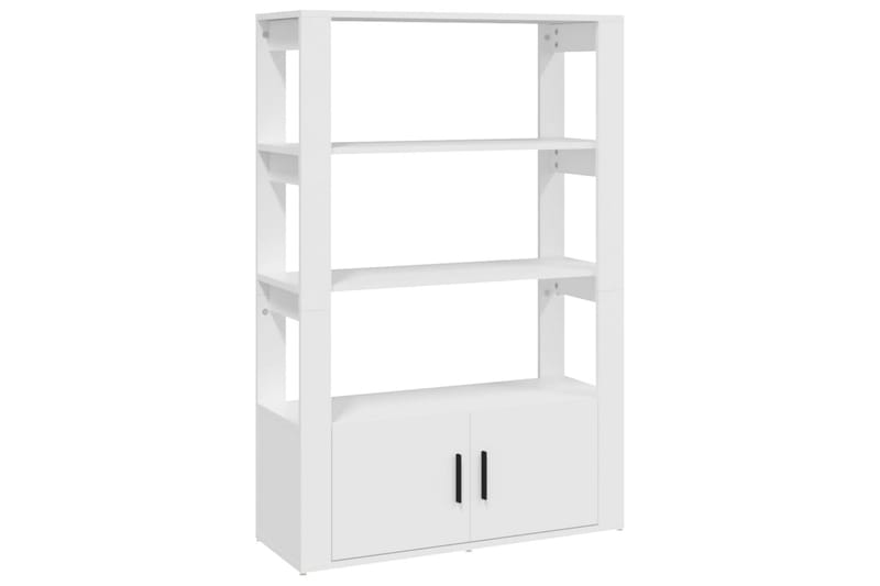 beBasic Förvaringshylla vit 80x30x119,5 cm konstruerat trä - Förvaring - Hyllor - Bokhylla