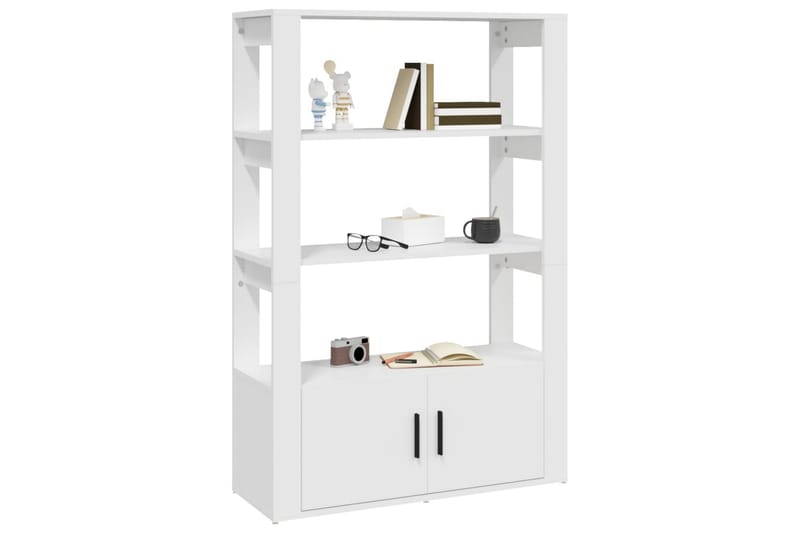 beBasic Förvaringshylla vit 80x30x119,5 cm konstruerat trä - Förvaring - Hyllor - Bokhylla
