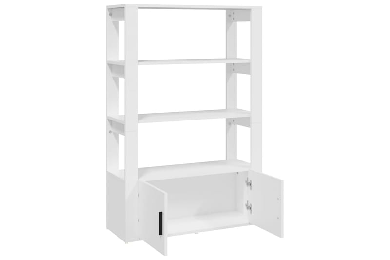 beBasic Förvaringshylla vit 80x30x119,5 cm konstruerat trä - Förvaring - Hyllor - Bokhylla