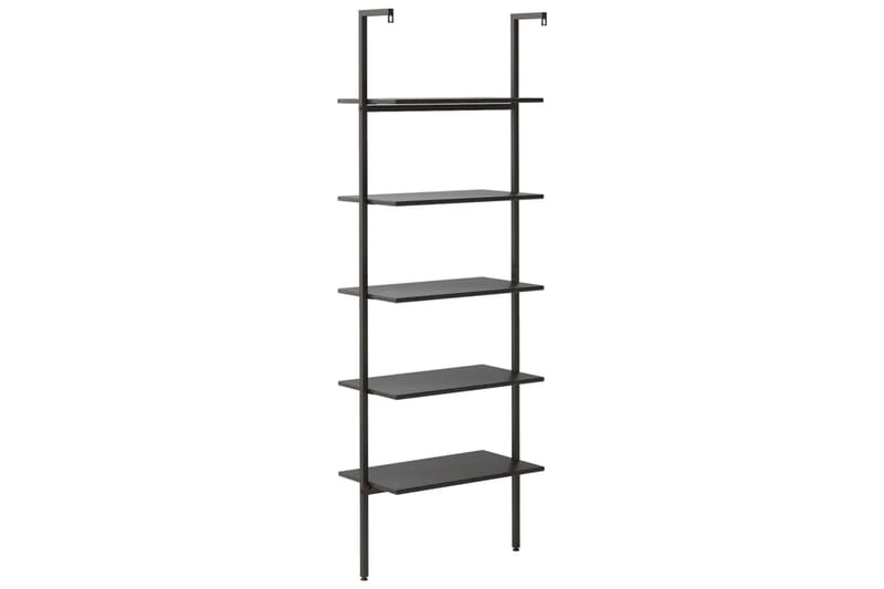 beBasic Hylla 3-nivåer svart 64x35x185 cm - Förvaring - Hyllor - Bokhylla