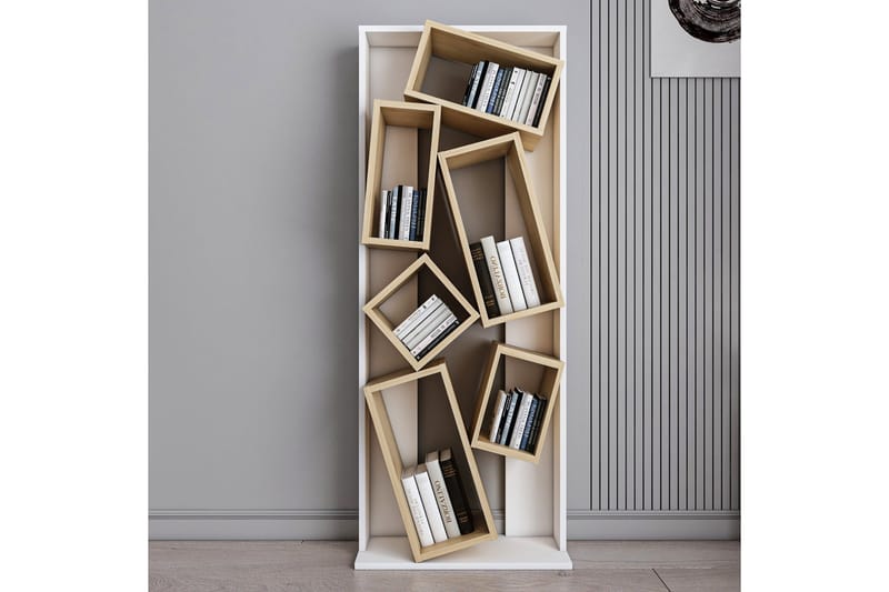 Bloemendal Bokhylla 63 cm i Ek, Vit
