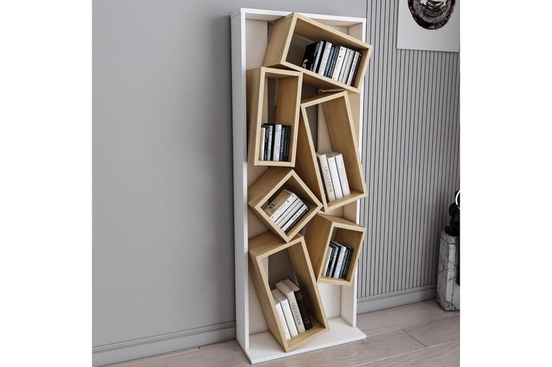 Bloemendal Bokhylla 63 cm i Ek - Vit - Förvaring - Hyllor - Bokhylla