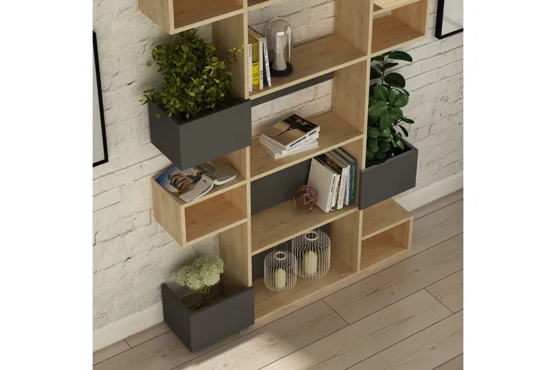 Bodsjö Bokhylla 120 cm - Brun/Grå - Förvaring - Hyllor - Bokhylla