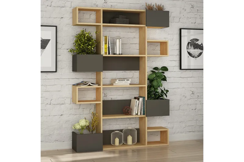 Bodsjö Bokhylla 120 cm - Brun/Grå - Förvaring - Hyllor - Bokhylla