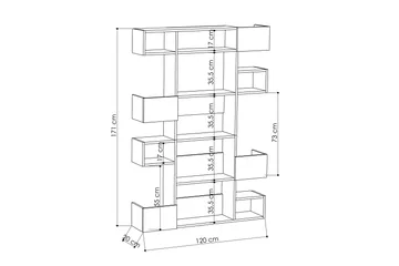 Bodsjö Bokhylla 120 cm - Vit - Förvaring - Hyllor - Bokhylla