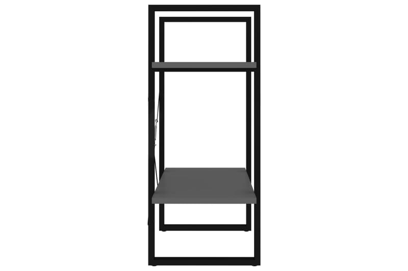 Bokhylla 2 hyllplan grå 60x30x70 cm spånskiva - Grå - Förvaring - Hyllor - Bokhylla