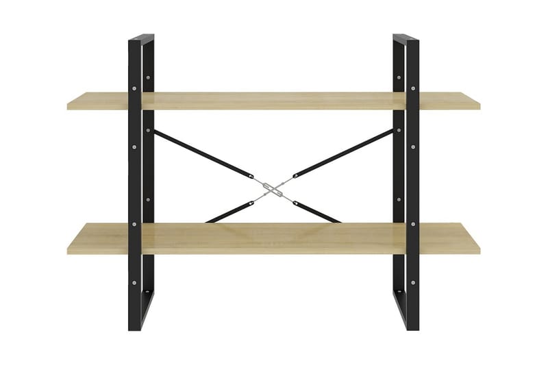 Bokhylla 2 hyllplan sonoma-ek 100x30x70 cm spånskiva - Ek - Förvaring - Hyllor - Bokhylla