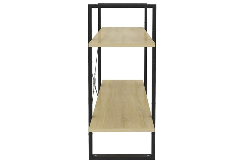 Bokhylla 2 hyllplan sonoma-ek 100x30x70 cm spånskiva - Ek - Förvaring - Hyllor - Bokhylla