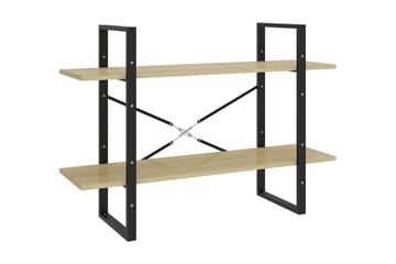 Bokhylla 2 hyllplan sonoma-ek 100x30x70 cm spånskiva