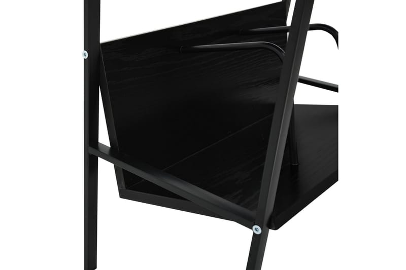 Bokhylla 2 hyllplan svart 52x28x59 cm spånskiva - Svart - Förvaring - Hyllor - Bokhylla