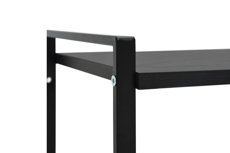 Bokhylla 2 hyllplan svart 52x28x59 cm spånskiva - Svart - Förvaring - Hyllor - Bokhylla