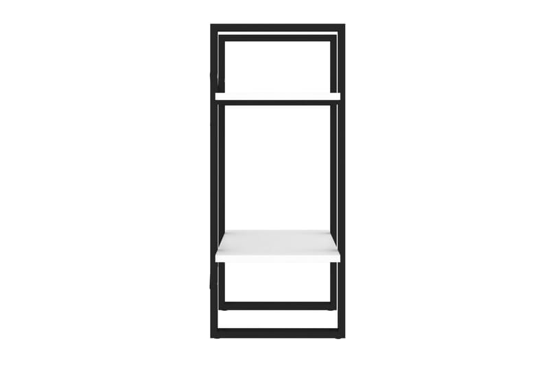Bokhylla 2 hyllplan vit 40x30x70 cm spånskiva - Vit - Förvaring - Hyllor - Bokhylla