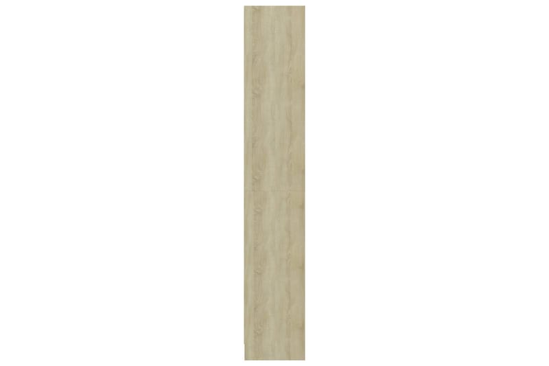 Bokhylla 4 hyllor sonoma-ek 40x24x142 cm spånskiva - Brun - Förvaring - Hyllor - Bokhylla