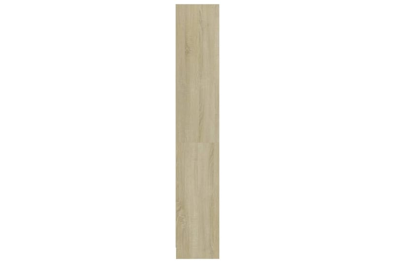Bokhylla 4 hyllor sonoma-ek 80x24x142 cm spånskiva - Brun - Förvaring - Hyllor - Bokhylla